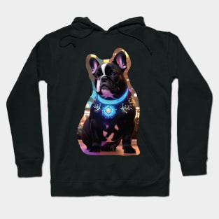 French Bully with Glowing Medallion Hoodie